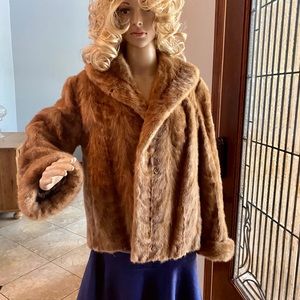 Real mink coat retro